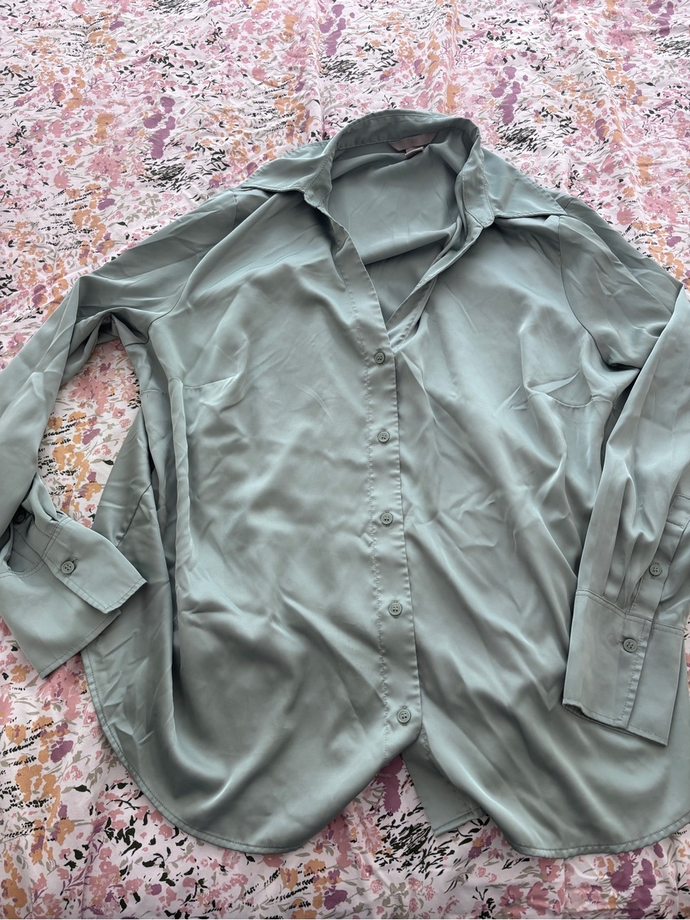 H&M Light Mint Green Shirt